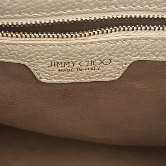 Jimmy Choo Sofia Cream Star-Embossed Tote - Picture 6 of 9